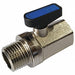 Brass Mini Ball Valve FNPTxMNPT 3/8 