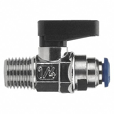 Brass Mini Ball Valve MNPTxTube 1/4 in