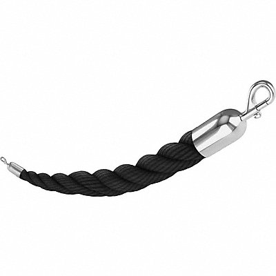 Barrier Rope Polypropylene Black 6 ft.