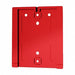 Wall Mount Plate 3 L Polycarbonate Red