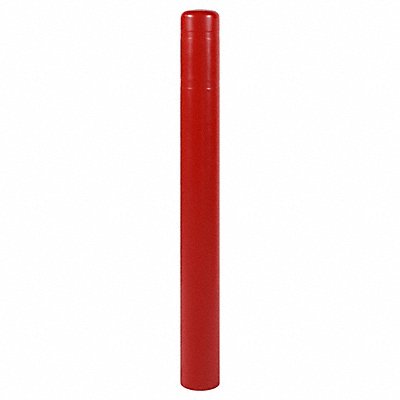 Bollard Cover 8-7/8 In Dia 72 In H Red