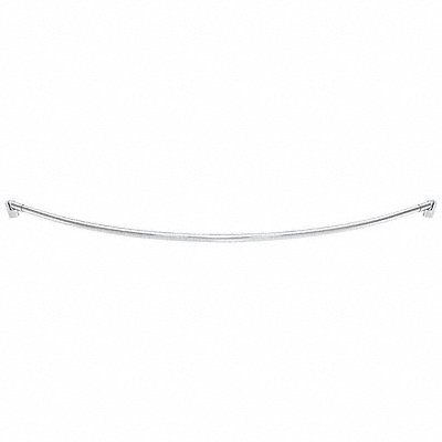 Curved Shower Rod 57 3/4 in L Satin PK6