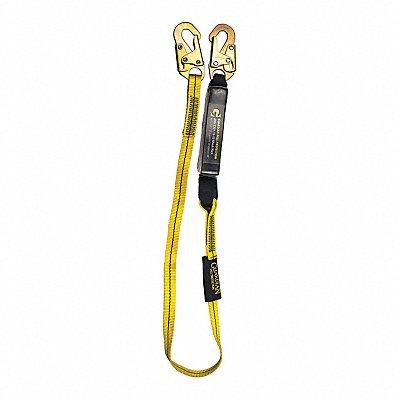 Yellow Shock Absorbing Lanyard 6 ft.