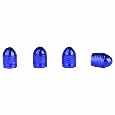 Anodized Valve Caps 4 Pc. Blue