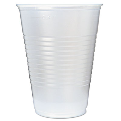 CUP,PLASTIC,RIBBD,16OZ,TR