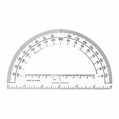 Professional Protractor Plastic Clear