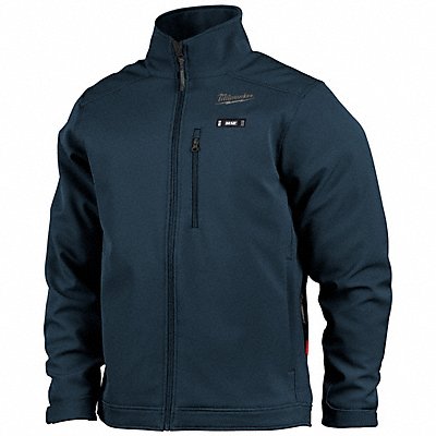 Heated Jacket Unisex Zipper Blue S 12V