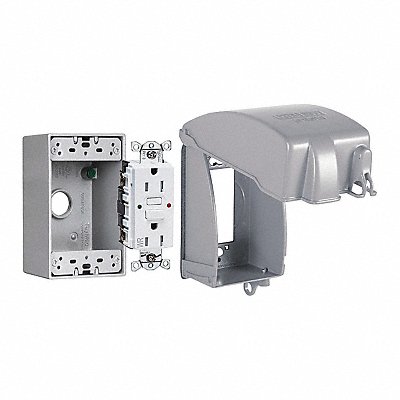 While-In-Use Cvr Kit 3-1/2 Metal Gray