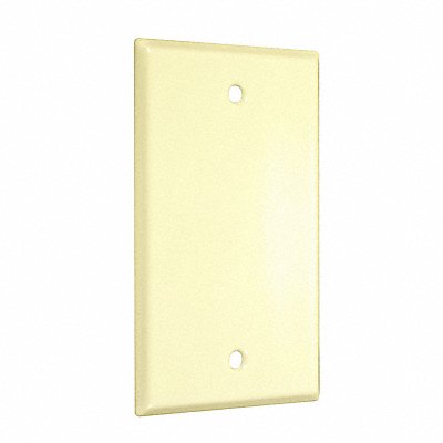 Stndrd Wallplate 1-Gang Blank Ivry Smth