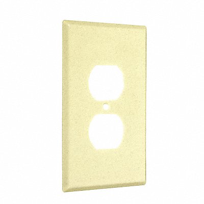 Jumbo Metal Wallplate Dplx Ivory Texturd