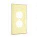 Jumbo Metal Wallplate Dplx Ivory Texturd