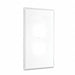 Jumbo Wallplate Duplex 1-Gang Wt Smooth