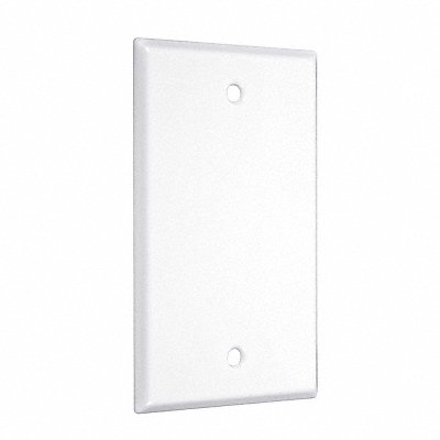 Standard Wallplate Blank White Smooth