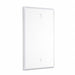 Standard Wallplate Blank White Smooth