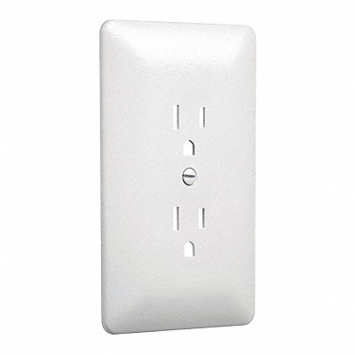 Paintable Outlet Plate Duplex White