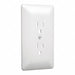 Paintable Outlet Plate Duplex White