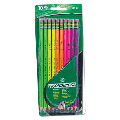 PENCIL,#2,10/PK,AST