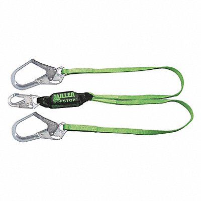 Shock-Absorbing Lanyard Green