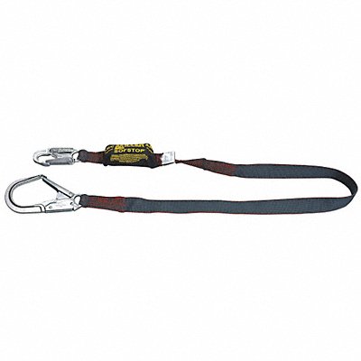 Shock-Absorbing Lanyard Black