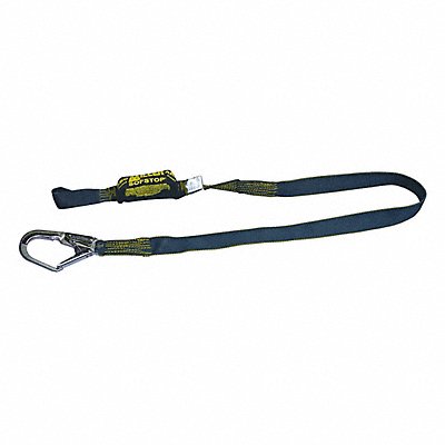 Shock-Absorbing Lanyard Black