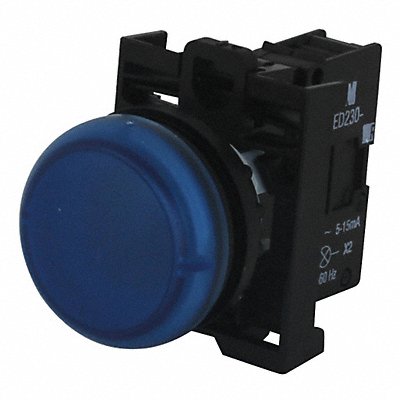 Raised Indicator Light Blue 120VAC