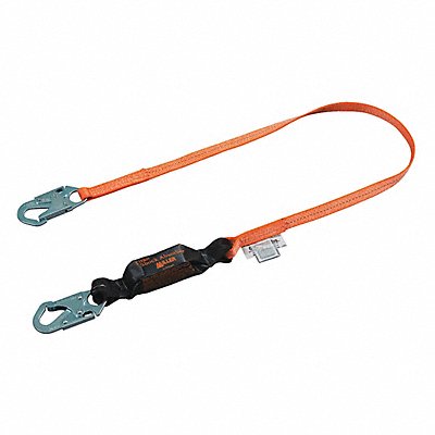 Shock-Absorbing Lanyard Orange