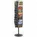 Rotating Magazine Stand 30-Pocket Black