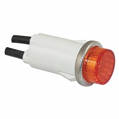 Raised Indicator Light Amber 120V