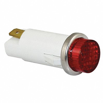 Raised Indicator Light Red 120V