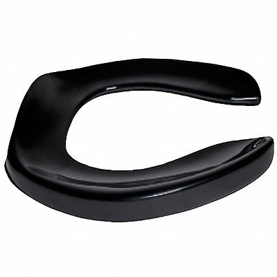 Toilet Seat Round Bowl Open Front Black