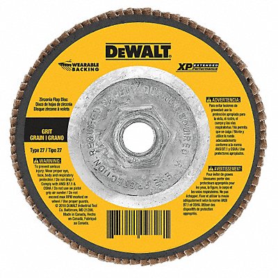 Flap Disc 4 1/2 In D Grit 24 5/8-11