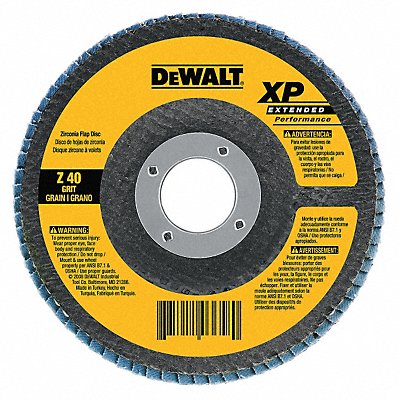 Flap Disc 5 In D Grit 40 7/8 In