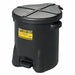 Oily Waste Can 10 gal Polyethylene Black