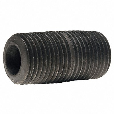 Black Close Pipe Nipple Threaded 1/8