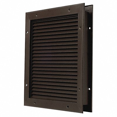 Louver No Vision Dk Bronze 12 x 12