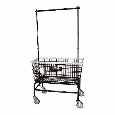 Laundry Hamper Cart Black 500 lb.