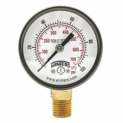 J1379 Gauge Pressure 0 to 100 psi 2 in