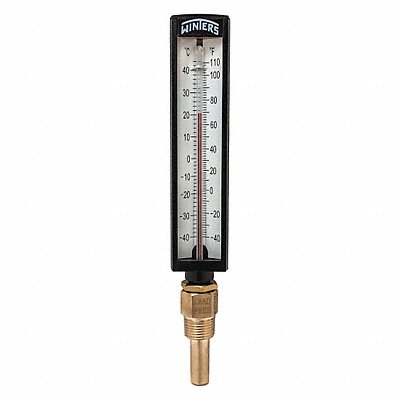 Thermometer Analog -40-110 deg 1/2in