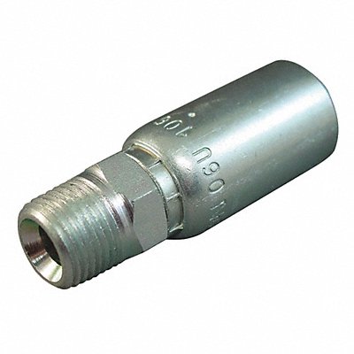 Crimp Fitting 1/2 I.D. 3/8 M NPTF PK2