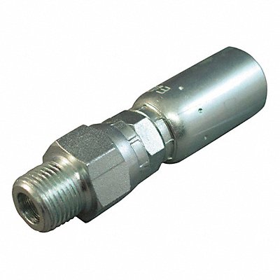 Crimp Fitting 3/8 I.D. 3/8 M NPTF PK2