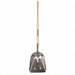 Scoop Shovel Long Wood Aluminum 18 in.