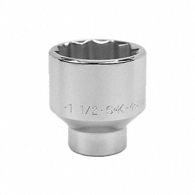 Socket Steel Chrome 1 1/2 in