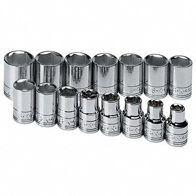 Socket Set Range 10 mm to 24 mm 6-Point