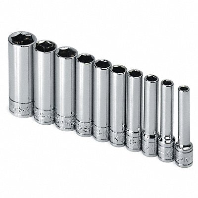 Socket Set 1/4 in SAE 6-Point