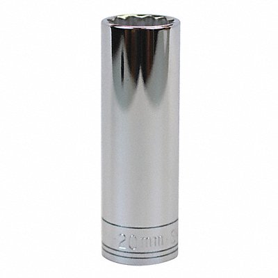 Socket Steel Chrome 20 mm