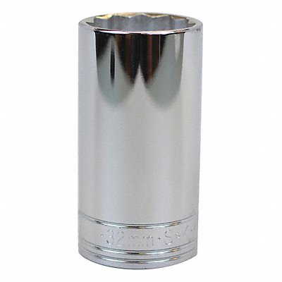 Socket Steel Chrome 32 mm