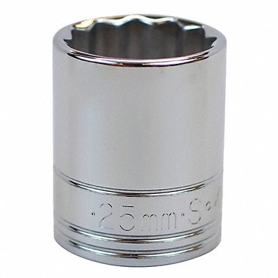 Socket Steel Chrome 25 mm