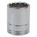 Socket Steel Chrome 25 mm