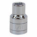 Socket Steel Chrome 3/8 in