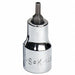 Socket Bit Steel 3/8 in TpSz 1/8 in